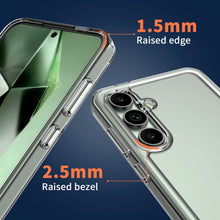 Load image into Gallery viewer, Samsung Galaxy S24 FE 5G Clear Hybrid Slim Hard Back TPU Case Chrome Buttons