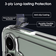 Load image into Gallery viewer, Samsung Galaxy S24 FE 5G Clear Hybrid Slim Hard Back TPU Case Chrome Buttons