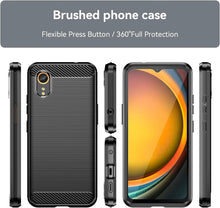 Load image into Gallery viewer, Samsung Galaxy XCover7 Case Slim TPU Phone Cover w/ Carbon Fiber