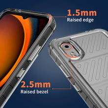 Load image into Gallery viewer, Samsung Galaxy XCover7 Clear Hybrid Slim Hard Back TPU Case Chrome Buttons