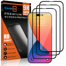 Load image into Gallery viewer, Apple iPhone 15 (6.1") Screen Protector Tempered Glass (1-3 Piece)