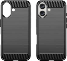 Load image into Gallery viewer, Apple iPhone 16 Case Slim TPU Phone Cover w/ Carbon Fiber