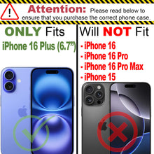 Load image into Gallery viewer, Apple iPhone 16 Plus Case Military Grade Heavy Duty Phone Cover