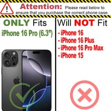 Load image into Gallery viewer, Apple iPhone 16 Pro Case Compatible with MagSafe Military Grade Phone Cover Kickstand