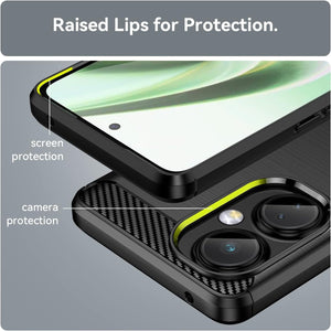 1+ OnePlus Nord N30 5G / CE Lite Case Slim TPU Phone Cover w/ Carbon Fiber
