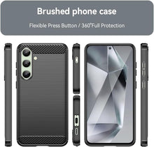 Load image into Gallery viewer, Samsung Galaxy S24 FE 5G Case Slim TPU Phone Cover w/ Carbon Fiber