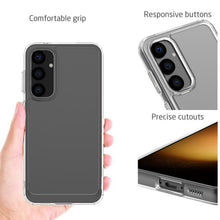 Load image into Gallery viewer, Samsung Galaxy S23 FE Clear Hybrid Slim Hard Back TPU Case Chrome Buttons