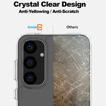 Load image into Gallery viewer, Samsung Galaxy S23 FE Clear Hybrid Slim Hard Back TPU Case Chrome Buttons