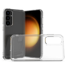 Load image into Gallery viewer, Samsung Galaxy S23 FE Clear Hybrid Slim Hard Back TPU Case Chrome Buttons