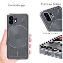 Load image into Gallery viewer, Nothing Phone 2 Clear Phone Case Hybrid Slim Hard Back TPU Case Chrome Buttons