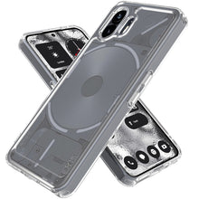 Load image into Gallery viewer, Nothing Phone 2 Clear Phone Case Hybrid Slim Hard Back TPU Case Chrome Buttons