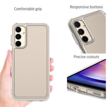 Load image into Gallery viewer, Samsung Galaxy A25 5G Clear Hybrid Slim Hard Back TPU Case Chrome Buttons