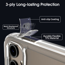 Load image into Gallery viewer, Samsung Galaxy A25 5G Clear Hybrid Slim Hard Back TPU Case Chrome Buttons