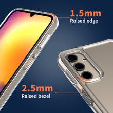 Load image into Gallery viewer, Samsung Galaxy A25 5G Clear Hybrid Slim Hard Back TPU Case Chrome Buttons