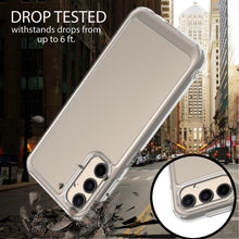 Load image into Gallery viewer, Samsung Galaxy A25 5G Clear Hybrid Slim Hard Back TPU Case Chrome Buttons