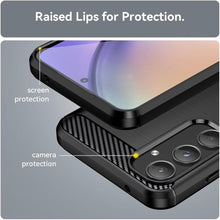 Load image into Gallery viewer, Samsung Galaxy A35 5G Case Slim TPU Phone Cover w/ Carbon Fiber