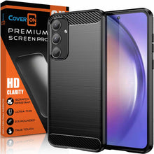 Load image into Gallery viewer, Samsung Galaxy A35 5G Case Slim TPU Phone Cover w/ Carbon Fiber