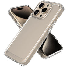 Load image into Gallery viewer, Apple iPhone 15 Pro Max Clear Hybrid Slim Hard Back TPU Case Chrome Buttons