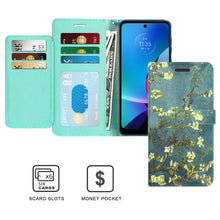 Load image into Gallery viewer, Motorola Moto G Power 5G 2023 Wallet Case RFID Blocking Leather Folio Phone Pouch