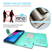 Load image into Gallery viewer, Motorola Moto G Power 5G 2023 Wallet Case RFID Blocking Leather Folio Phone Pouch