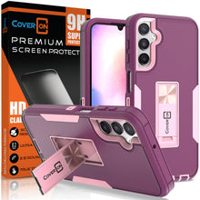 Load image into Gallery viewer, Samsung Galaxy A24 Case Heavy Duty Rugged Phone Cover w/ Kickstand