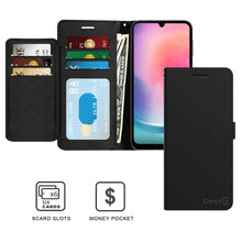 Load image into Gallery viewer, Samsung Galaxy A24 Wallet Case RFID Blocking Leather Folio Phone Pouch