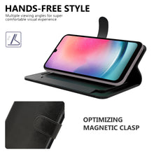 Load image into Gallery viewer, Samsung Galaxy A24 Wallet Case RFID Blocking Leather Folio Phone Pouch