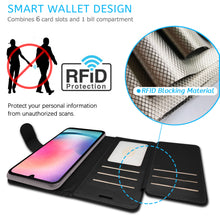 Load image into Gallery viewer, Samsung Galaxy A24 Wallet Case RFID Blocking Leather Folio Phone Pouch