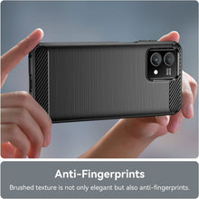 Load image into Gallery viewer, Motorola Moto G Power 5G (2023) Case Slim TPU Phone Cover w/ Carbon Fiber
