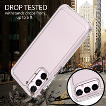 Load image into Gallery viewer, Samsung Galaxy A24 Clear Hybrid Slim Hard Back TPU Case Chrome Buttons