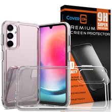 Load image into Gallery viewer, Samsung Galaxy A24 Clear Hybrid Slim Hard Back TPU Case Chrome Buttons