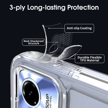 Load image into Gallery viewer, Motorola Moto G13/G23 Clear Hybrid Slim Hard Back TPU Case Chrome Buttons