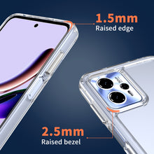 Load image into Gallery viewer, Motorola Moto G13/G23 Clear Hybrid Slim Hard Back TPU Case Chrome Buttons