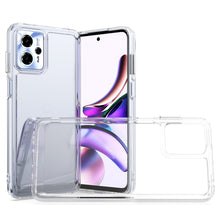 Load image into Gallery viewer, Motorola Moto G13/G23 Clear Hybrid Slim Hard Back TPU Case Chrome Buttons