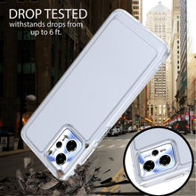 Load image into Gallery viewer, Motorola Moto G13/G23 Clear Hybrid Slim Hard Back TPU Case Chrome Buttons