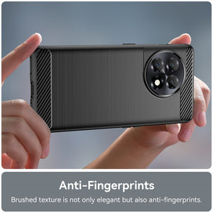 1+ OnePlus Ace 2/11R Case Slim TPU Phone Cover w/ Carbon Fiber