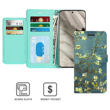 Load image into Gallery viewer, Google Pixel 8 Wallet Case RFID Blocking Leather Folio Phone Pouch