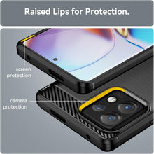 Load image into Gallery viewer, Motorola Edge+ Plus (2023) / Moto Edge 40 Pro Case Slim TPU Phone Cover w/ Carbon Fiber