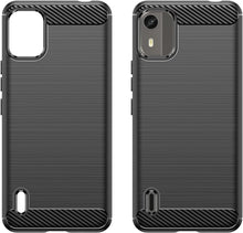 Load image into Gallery viewer, Nokia C12 / Nokia C12 Pro Case Slim TPU Phone Cover w/ Carbon Fiber