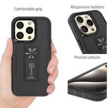 Load image into Gallery viewer, Apple iPhone 15 Pro Max Case Heavy Duty Rugged Phone Cover w/ Kickstand
