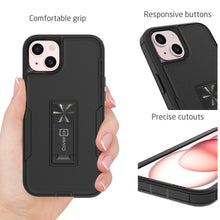 Load image into Gallery viewer, Apple iPhone 15 Case Heavy Duty Rugged Phone Cover w/ Kickstand