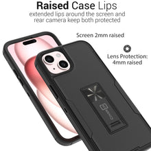 Load image into Gallery viewer, Apple iPhone 15 Case Heavy Duty Rugged Phone Cover w/ Kickstand