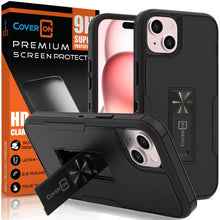 Load image into Gallery viewer, Apple iPhone 15 Case Heavy Duty Rugged Phone Cover w/ Kickstand
