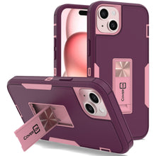 Load image into Gallery viewer, Apple iPhone 15 Case Heavy Duty Rugged Phone Cover w/ Kickstand