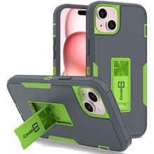 Load image into Gallery viewer, Apple iPhone 15 Case Heavy Duty Rugged Phone Cover w/ Kickstand