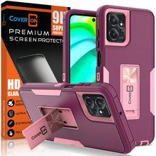 Load image into Gallery viewer, Motorola Moto G Power 5G 2023 Case Heavy Duty Rugged Phone Cover w/ Kickstand