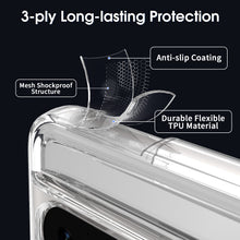 Load image into Gallery viewer, Google Pixel 8 Pro Phone Case Clear Hybrid Slim Hard Back TPU Chrome Buttons