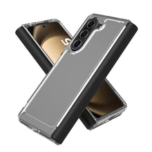Load image into Gallery viewer, Samsung Galaxy Z Fold 5/Fold5 Clear Hybrid Slim Hard Back TPU Case Chrome Buttons
