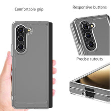 Load image into Gallery viewer, Samsung Galaxy Z Fold 5/Fold5 Clear Hybrid Slim Hard Back TPU Case Chrome Buttons