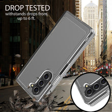 Load image into Gallery viewer, Samsung Galaxy Z Fold 5/Fold5 Clear Hybrid Slim Hard Back TPU Case Chrome Buttons